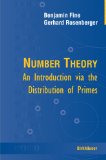 Cover of Number Theory: An Introduction via the Distribution of Primes